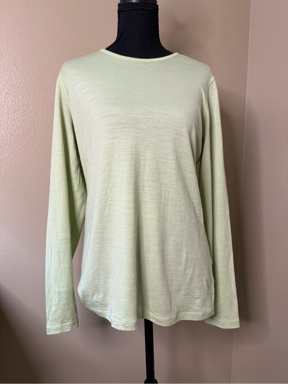 Women’s icebreaker merino  Long-Sleeve Shirt - Pale Green
